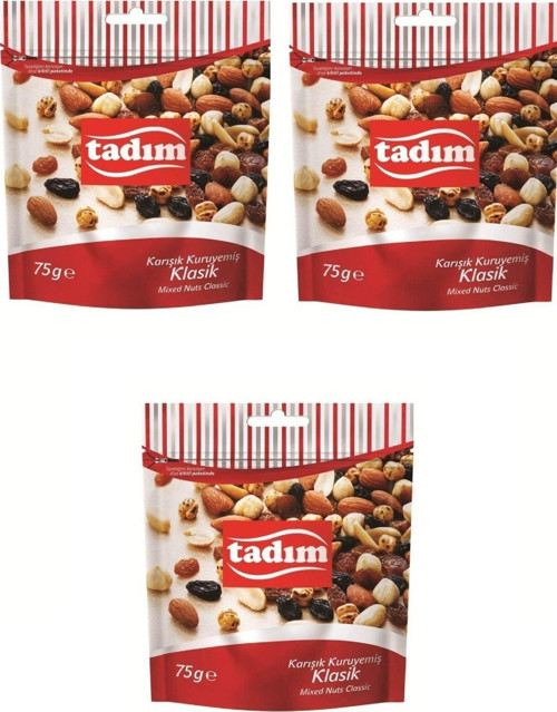 Karışık Kuruyemiş Klasik 75 Gr X 3 Adet