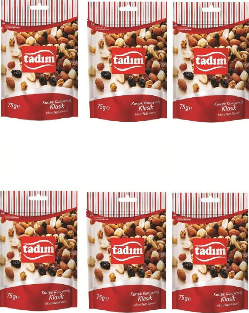 Karışık Kuruyemiş Klasik 75 Gr X 6 Adet