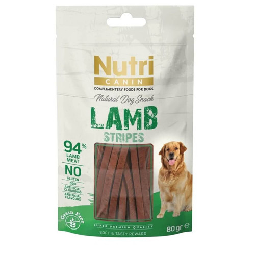 Tahılsız Kuzulu Şeritler Köpek Ödül Maması 80gr