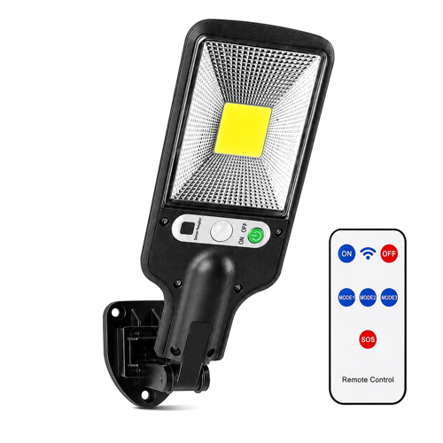 Güneş Enerjili 30 COB LED Duvar Lambası Hareket Sensörlü Uzaktan Kumandalı IP65 Su Geçirmez Dış Mekan Bahçe Aydınlatma