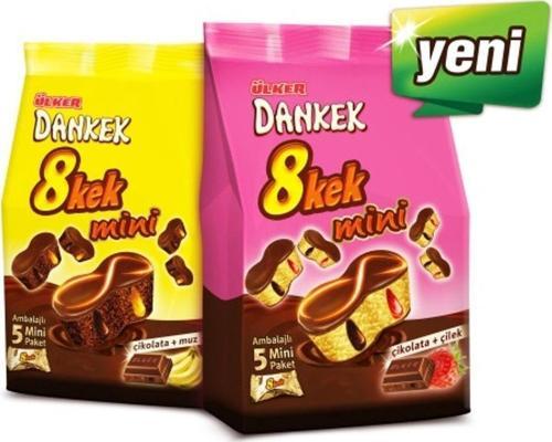 Dankek Mini 8 Kek Muzlu 80 Gr & Dankek 8 Kek Çilekli 80 Gr