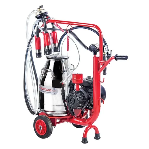 Tek Sağım Krom Güğüm Kuru Tip Cyk İnek Süt Sağma Makinası 30 Litre