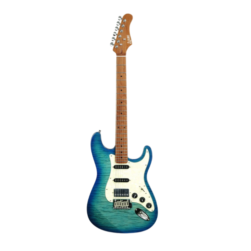 S-G25 SBL STRATOCASTER TİPİ ELEKTRO GİTAR SPALTED BLUE