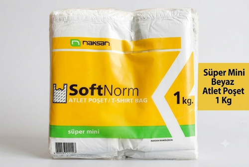 ŞeyliŞeyler - Naksan Süper Mini Beyaz Atlet Poşet 1 Kg