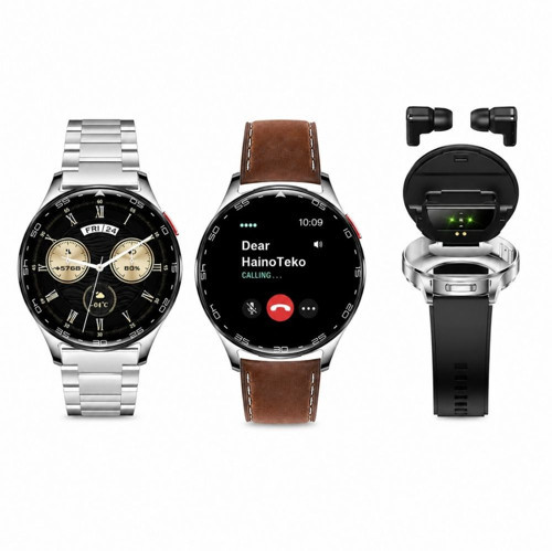 Watch Ultra 12 Amoled Ekran WaterProof Akıllı Saat Bluetooth Kulaklıklı 3 Kordonlu gümüş ST-7