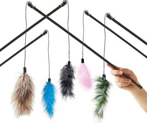 Karlıe Tüylü Kedi Oltası 60Cm