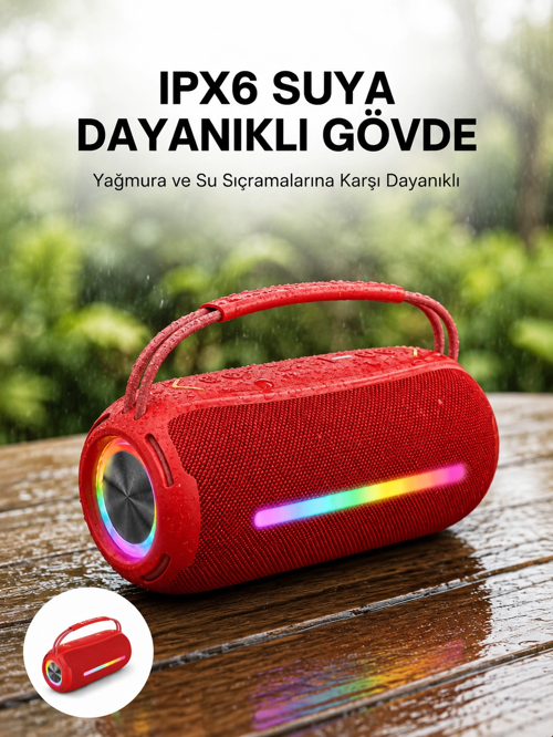 zentya4516 Mey İthalat® IPX6 Suya Dayanıklı Açık Hava Hoparlörü zd4526