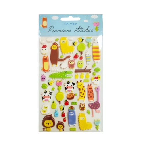 zentya4516 Mey İthalat® Puf Stickers Hayvanlar zd4526