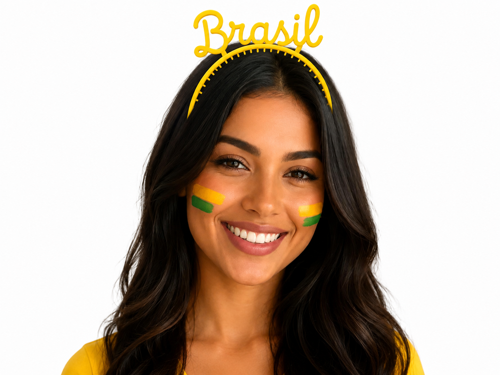 Brezilya Temalı Taraftar Tacı | Futbol Taraftar Aksesuarı | Parti ve Etkinlik Tacı | Şık Tasarım 🎉🇧🇷