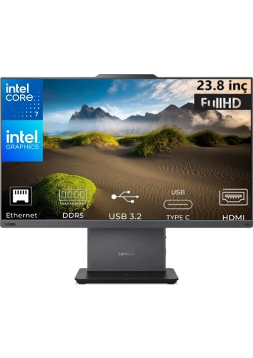ThinkCentre Neo 50A 24 Gen5 Core 7 240H 12SC004MTR-K05 16GB 1TB Intel Graphics FreeDos 23.8" Full HD All in One PC