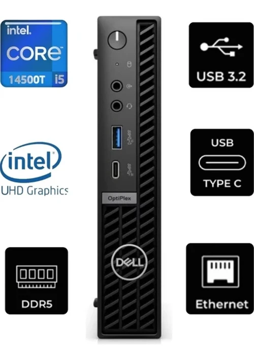 Optiplex 7020MFF i5-14500T N012O7020MFFEMEA-014 24GB 2TB W11Pro Mini Pc