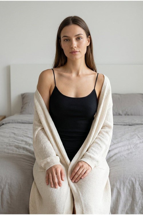 Kadın Pamuklu Slim Fit Askılı Atlet Yumuşak Soft Örme Basic İç Giyim Vücuda Oturan