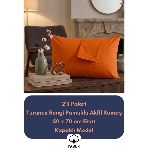 YASTIK KILIFI %PAMUK AKFİL 2 li SET
