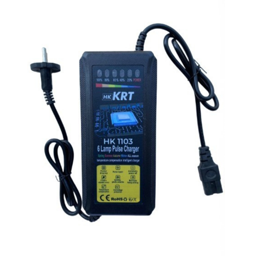 Krt HK-1103 60 Volt 20 AH Tam Otomatik Devre Kesicili Elektrikli Bisiklet Engelli Sandalye Scooter Şarj Göstergeli Adapt