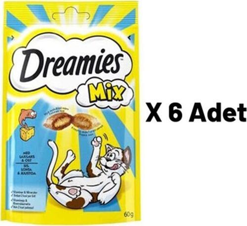 Mix Balıklı Yavru ve Yetişkin Kedi Ödülü 60 Gr 6'lı