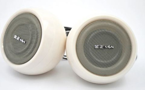 MV-24845 1+1 USB AUX Oval Multımedia Ses Sistemi Speaker - Hoparlör 2X3Watt