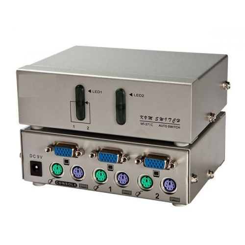 2 Port Vga Kvm Switch PS2 Giriş
