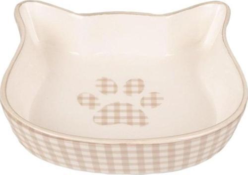Mylo Seramik Kedi Mama Su Kabı Bej 220 ml