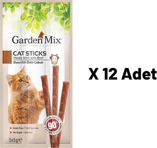 Gardenmix Dana Etli Kedi Stick Ödül 3x5g 12'li