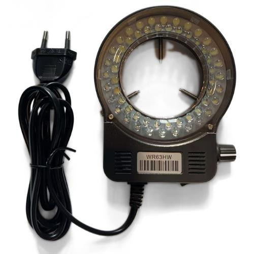 LED-56 Stereo Mikroskop Aydınlatıcı LED Halka Işık Kaynağı 12V-4.5W - Siyah