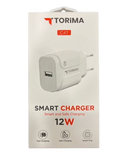 Torima C-47 5 Volt 2.4 Amper 12W Usb Şarj Adaptörü Aleti
