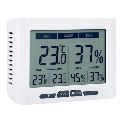 DTH-150 Geniş Ekranlı Sıcaklık Nem Ölçer | Kalibrasyon Ayarlı