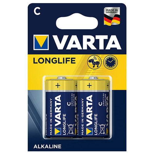 Longlife Power Alkalin Orta Boy C Pil (2'li Paket)
