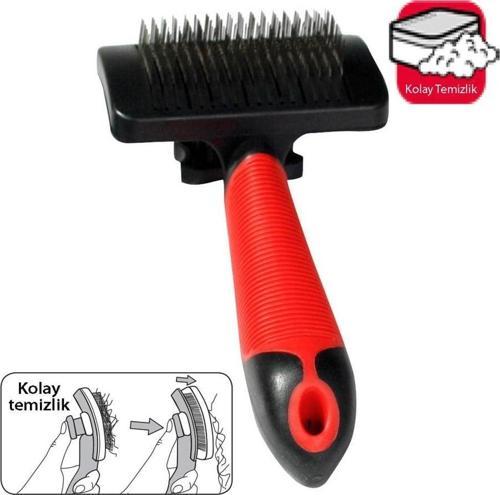 Karlıe Fırça U:18,5Cm G:10,5Cm Kırmızı-Siyah