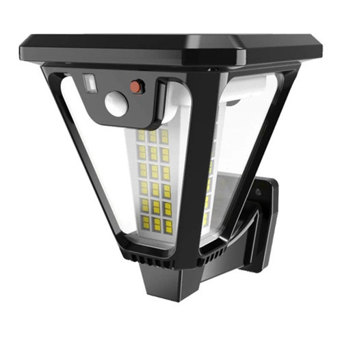 HS-V83 Solar Panelli 3 Modlu Kumandalı Hareket Sensörlü 100 SMD Ledli Şarjlı Duvar ve Bahçe Lambası