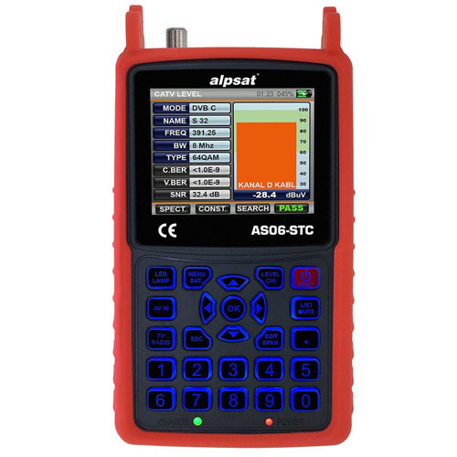 AS06-STC Satfinder 6 HD Slim Görüntülü Uydu Bulucu-AHD Test Cihazı