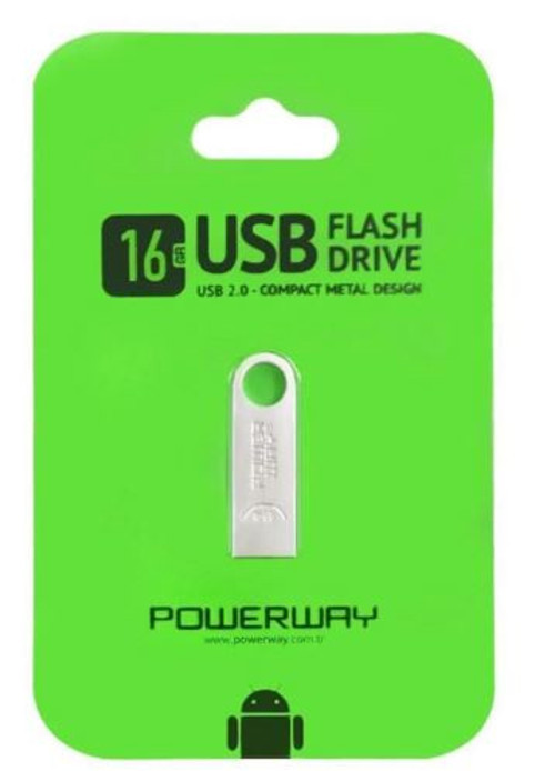 16 GB METAL USB 2.0 FLASH BELLEK