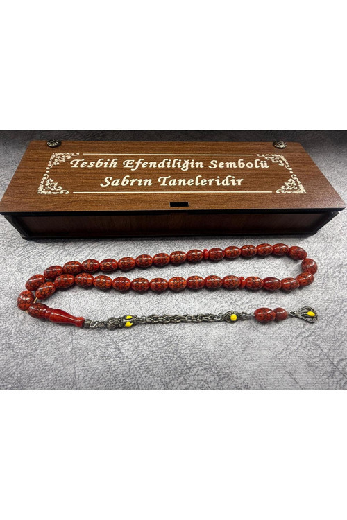 İşlemeli desenli tesbih