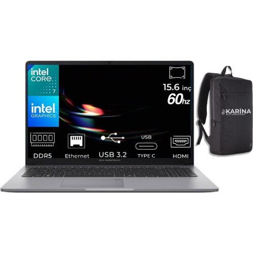 Asus Expertbook P1 Core 7-240H P1503CVA-C716512G0D-K41 16GB 2tb Intel UHD W11PRO 15.6'' 60Hz Fhd Taşınabilir Notebook