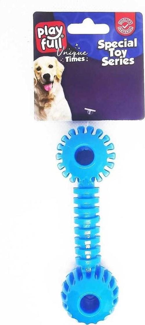 Dumbell Şeklinde Tırtıklı Köpek Oyuncağı 12x3.5 Cm