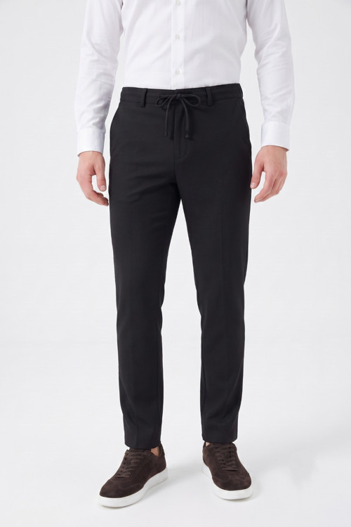 Erkek Regular Kalıp Jogger Pantolon Armürlü Kumaş BGL-ST05633