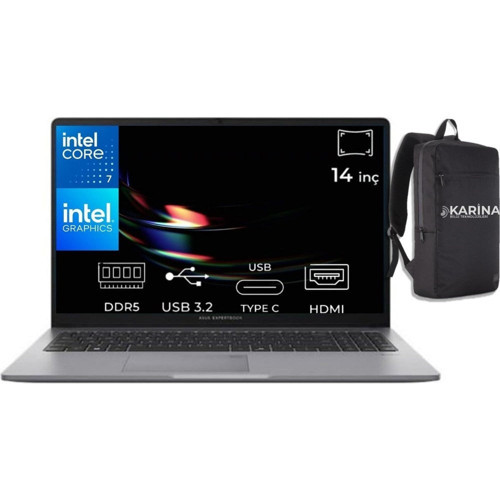 Asus Expertbook P1 Core 7 240H P1403CVA-C716512G0D-K36 32GB 1tb W11PRO 14" Fhd Taşınabilir Bilgisayar