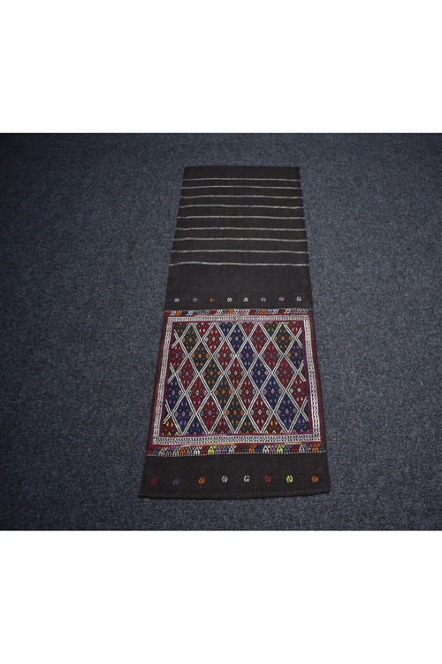 El Dokuma Nadir Geometrik Yörük Cecim Yolluk Yün Kilim 7301