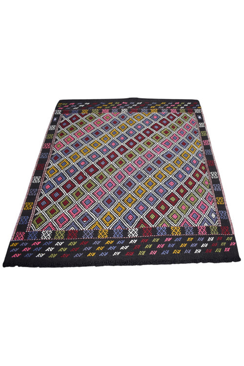Yeni El Dokuması Eşsiz Karacadağ Cecim Yün Kilim 7290