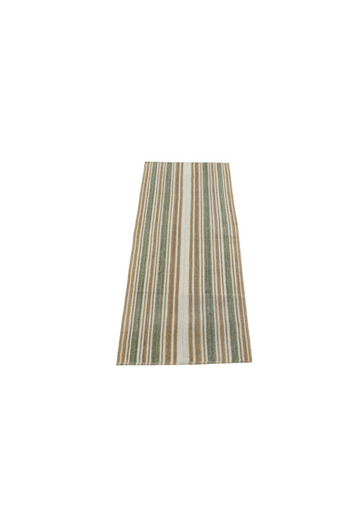 Yeni El Dokuma Nadir Ak Pamuklu Yörük Yün Yolluk Kilim 6718