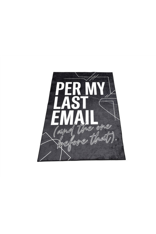 Yeni Lüks Dekoratif Per My Last Email Tasarım Digital Baskı Makine Halısı 7119