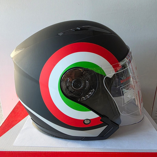 ÇENESİZ KASK JK-512 VİZÖRLÜ ŞEFFAF CAMLI SİYAH,KIRMIZI,YEŞİL M
