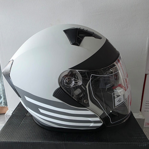 ÇENESİZ KASK JK528-1 MGE VİZÖRLÜ MAT GRİ L