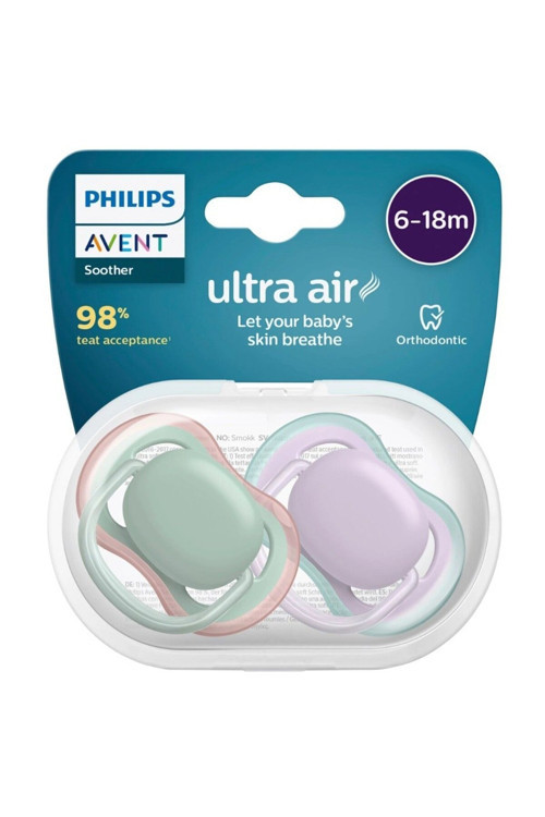 Avent Ultra Air Emzik 6-18 Ay 2 li Kız SCF085/16