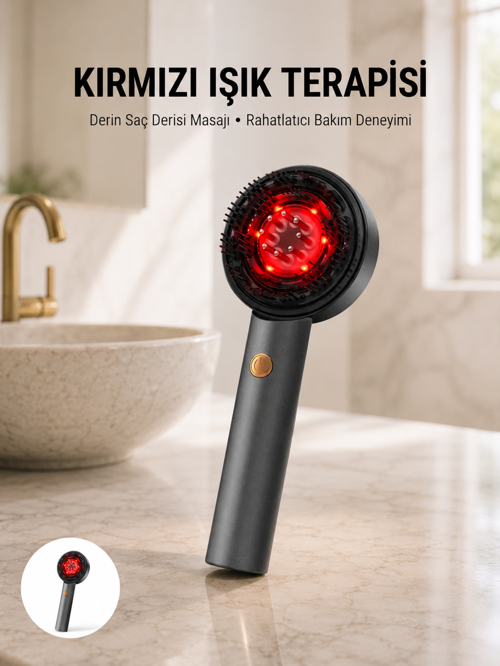 tekno Saç Büyüme Destekleyici Elektrikli Masaj Tarak Yağ Aplikatörlü Yeni Nesil 2026