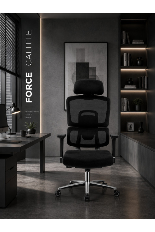 Force Premium Ergonomik Ofis & Çalışma Koltuğu | 3D Kolçaklı Yönetici Koltuğu