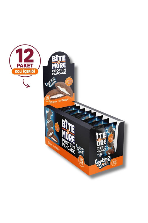 Kurabiye Kremalı Kakaolu Protein Pankek (50g x 12 Adet)