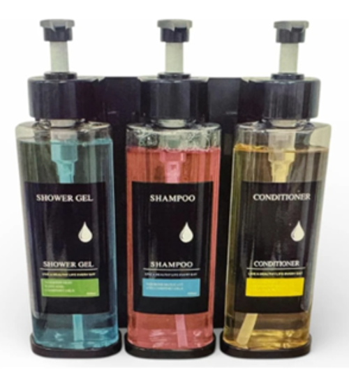 Üçlü Duvara Monte Şampuanlık 3x350 Ml