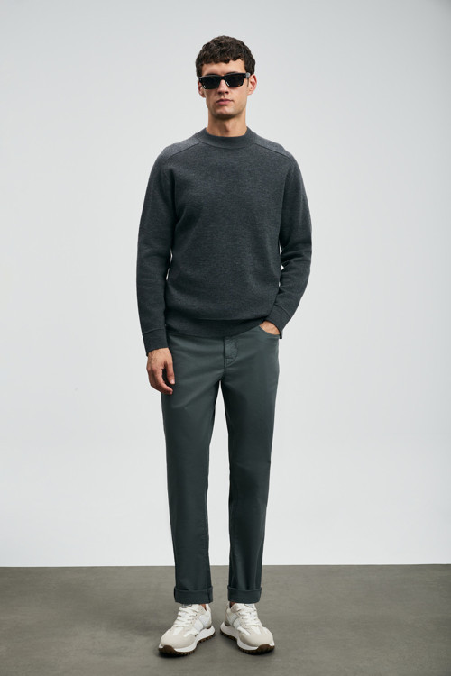 Helt Spor 5 Cep Erkek Pantolon Slim Fit Yeşil