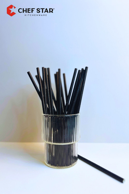 Renkli Kağıt Pipet - 25 Adet