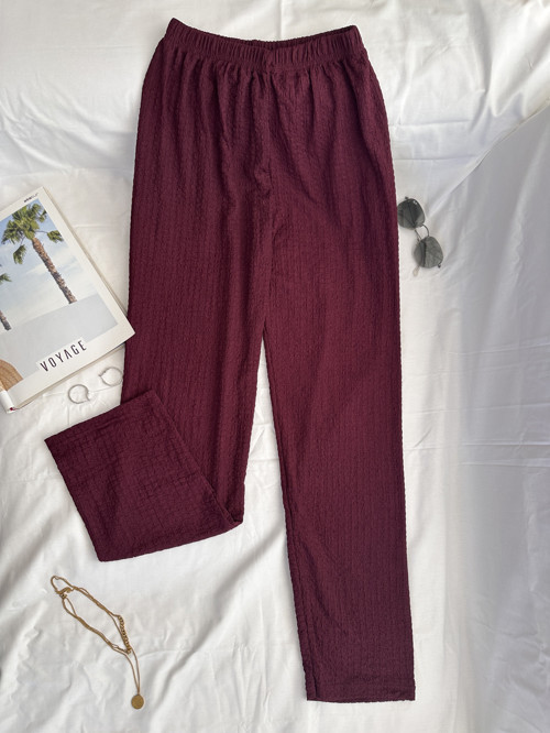Intive Cool Comfort Waffle Kumaş Pamuklu Nefes Alabilir Basic Yazlık Jogger Pantolon (Cepsiz)